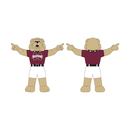 Logo Brands Mississippi State 7ft Yard Inflatable Mascot 177-100-M